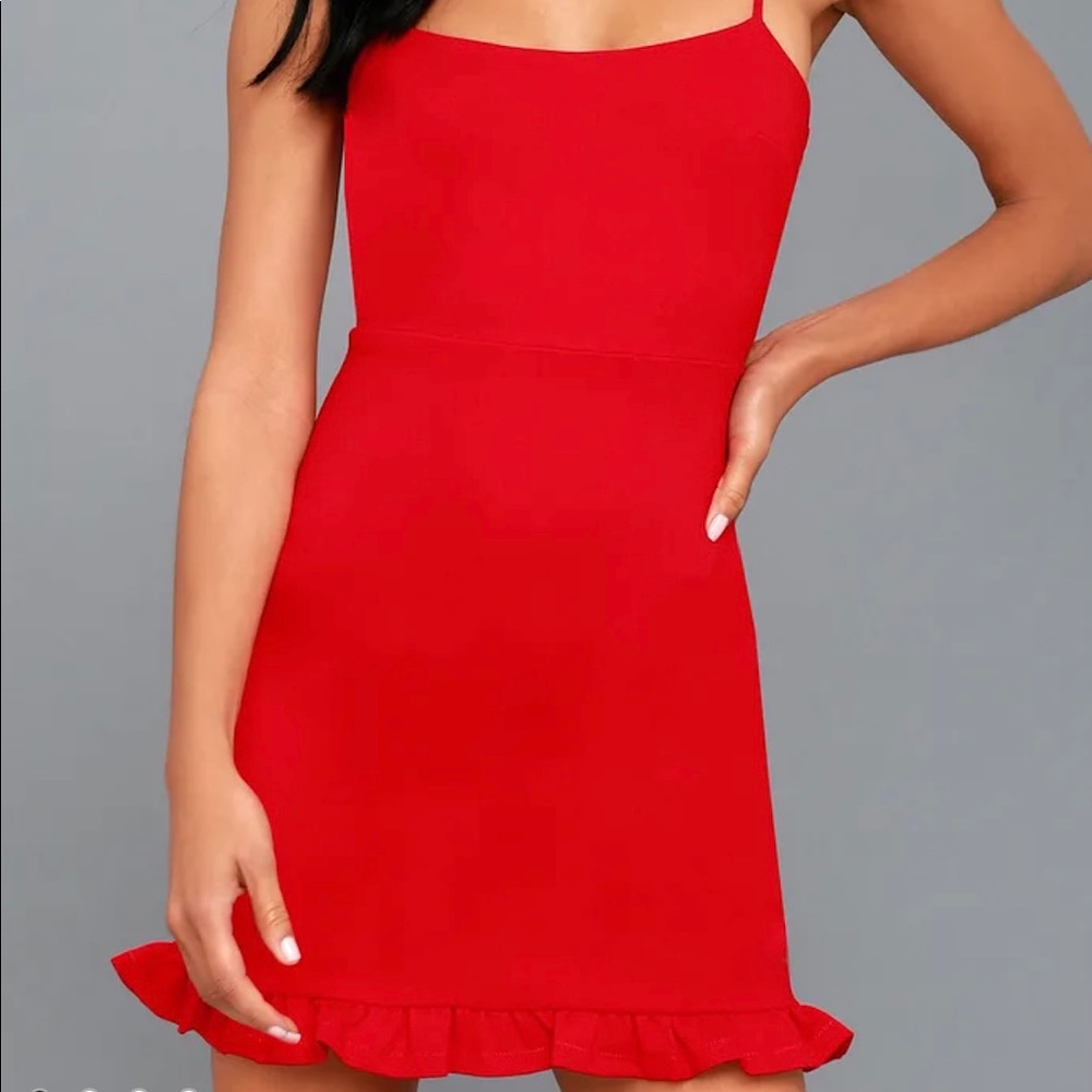 Lulu’s Spoonful of Sass Red Bodycon Mini Dress